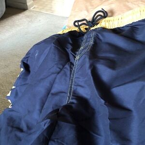 HUF Black and Yellow Graphic Shorts